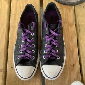 Sparkly Black Converse